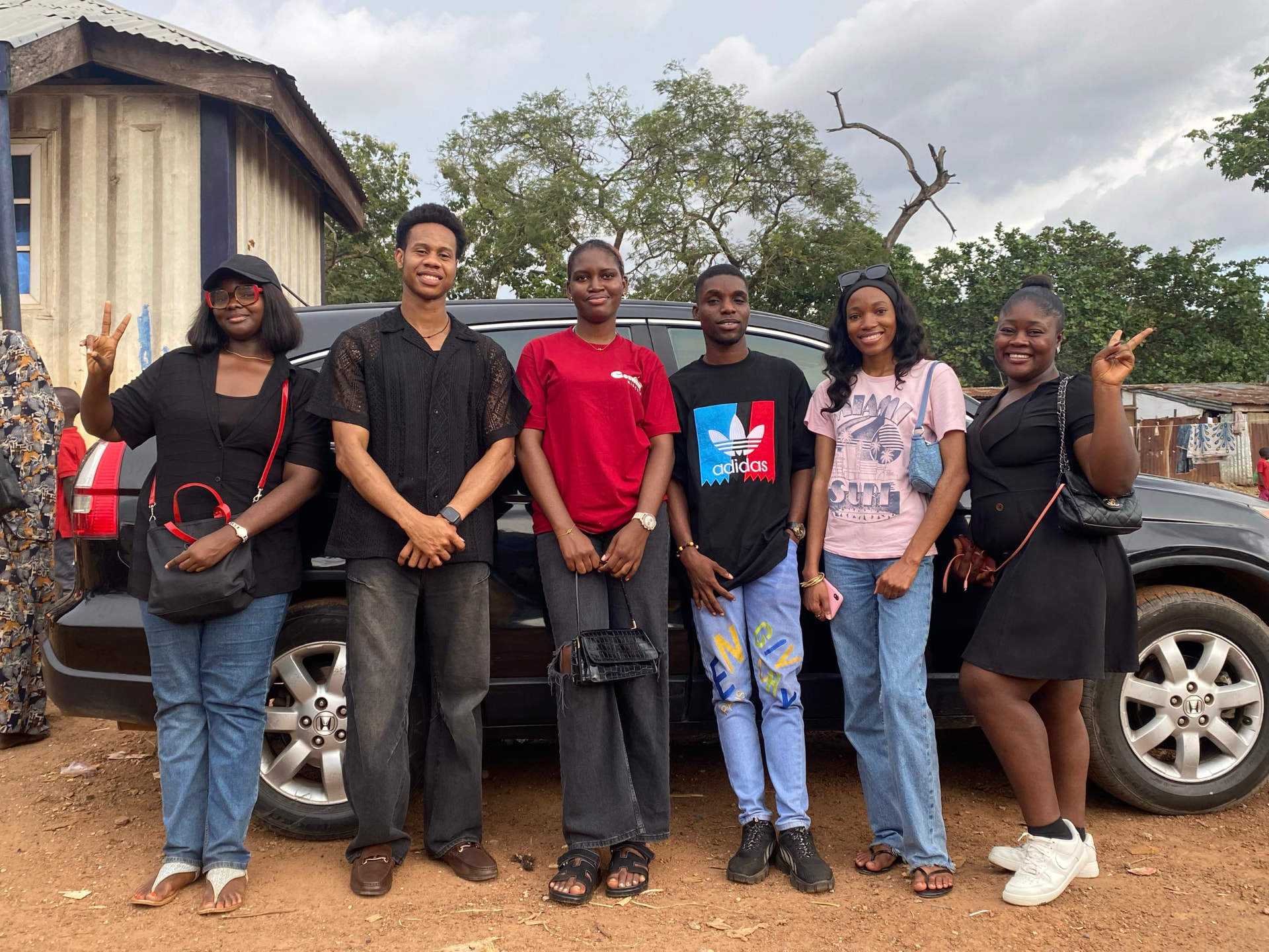 VOA field team before a community visit